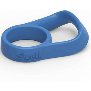 Silikonowy uchwyt do butelki Swell - blue