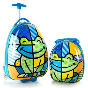 Walizka i plecak dla dzieci Heys Britto for Kids - Frog