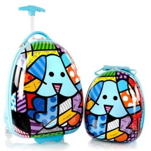 Walizka i plecak dla dzieci Heys Britto for Kids - blue dog