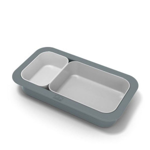 3 foremki / pojemniki do lunchboxu MB Silicase Monbento - grey / white