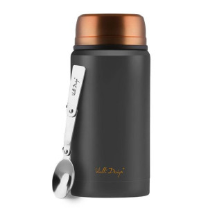 Termos obiadowy z łyżką Vialli Design Fuori 750 ml - rose gold