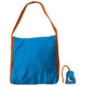 Torba na zakupy składana Eco Bag M Ticket To The Moon - aqua / orange