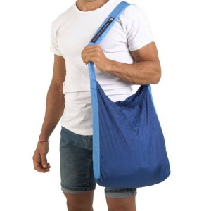 Torba na zakupy składana Eco Bag M Ticket To The Moon - royal blue / light