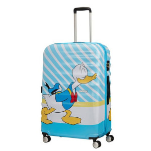 Walizka duża American Tourister Wavebreaker Disney - Donald blue kiss