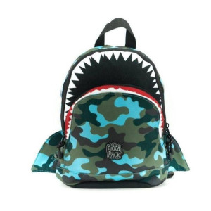 Plecak dziecięcy Pick & Pack Shark Shape S - camo light blue