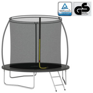 Trampolina z akcesoriami, okrągła, 244x55 cm, 100 kg
