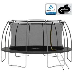 Trampolina z akcesoriami, okrągła, 488x90 cm, 150 kg