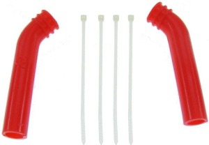 Silikonowa nakładka na tłumik (deflektor) 10mm (czerwony) -1 szt.