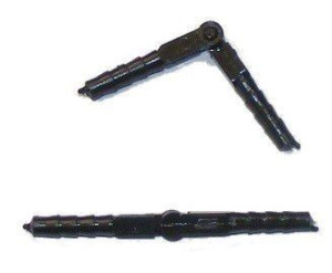 Zawias walcowy ze sztyftem 3,5 x 48mm, czarny (6 szt.)