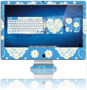 Nexgen Skins - Zestaw skórek na obudowę z efektem 3D iMac 27" (Hearts and D