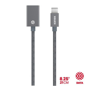 Kanex przejściówka DuraBraid™ Aluminium z USB-C na USB 3.0 typ A (Space Gre