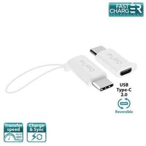 PURO Adapter Micro USB to USB-C - Adapter Micro USB na USB-C 2.0 do ładowan