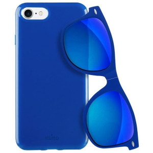 PURO Sunny Kit - Zestaw etui iPhone SE 2020 / 8 / 7 + składane okulary prze