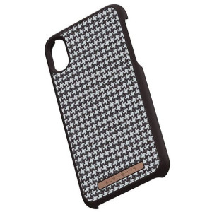 Nordic Elements Saeson Idun - Materiałowe etui iPhone Xs / X (Dark Brown Pa