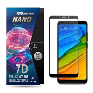 Crong 7D Nano Flexible Glass - Szkło hybrydowe 9H na cały ekran Xiaomi Redm