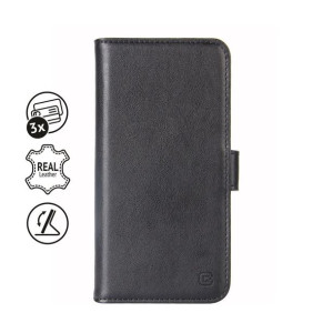 Crong Premium Booklet Wallet - Skórzane etui iPhone 11 Pro Max z kieszeniam