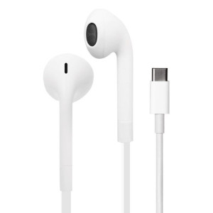PURO ICON Stereo Earphones - Słuchawki USB-C z płaskim kablem z mikrofonem