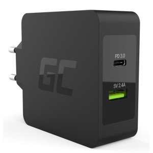 Green Cell - Ładowarka USB-C 45W PD z przewodem USB-C i dodatkowym portem U