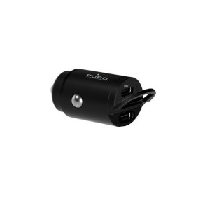 PURO Mini Car Fast Charger - Ładowarka samochodowa 2 x USB-C Power Delivery