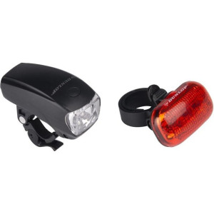 Dunlop - Zestaw lampek rowerowych LED przód i tył