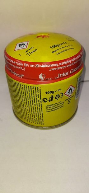 Kartusz wkład nabój gazowy 190g
