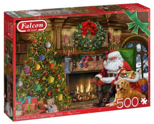 Puzzle 500 Falcon Święty Mikołaj Przy Choince G3