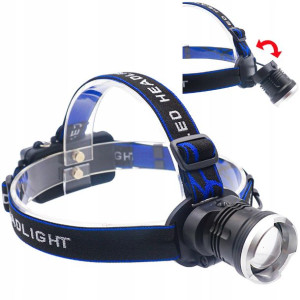 Latarka Czołowa Wodoodporna Led Zoom Cree P90