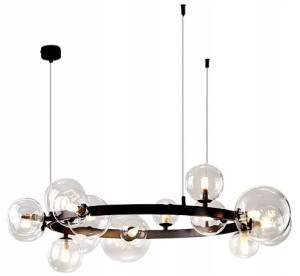Lampa Sufitowa Wisząca Modern Loft Szklane Kule 25