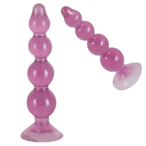 Doldo Analne Korale na Przyssawce Korek 13cm
