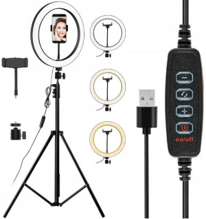 Lampa Pierścieniowa Led Ring Z Uchwytem Vlogi Live - 60w