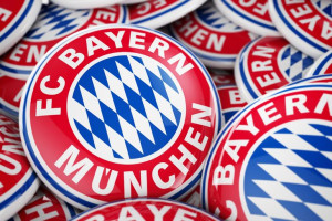 Fototapeta piłka nożna Bayern Monachium - 2,6 x 2 m - lateksowa