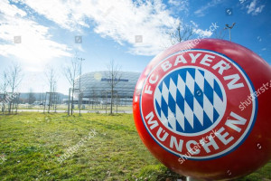 Fototapeta piłka nożna Bayern Monachium - 2,6 x 2 m - winylowa