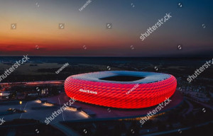 Fototapeta piłka nożna Bayern Monachium II - 2,6 x 2 m - lateksowa