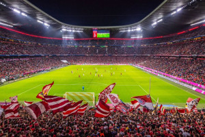 Fototapeta piłka nożna Bayern Monachium II - 4 x 2,5 m - lateksowa