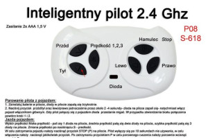 Pilot zdalnego sterowania w technologii 2.4 Ghz do pojazdów/