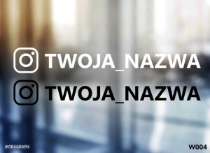 Naklejka " Nazwa Instagram "
