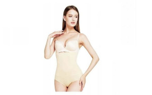 KORYGUJĄCE majtki FIGI wysoki STAN push-up XL/XXL beżowy