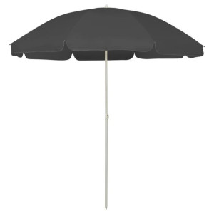 Parasol plażowy, antracytowy, 240 cm