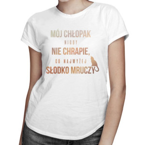 Mój chłopak nigdy nie chrapie prezent dla dziewczyny