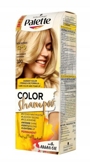 Palette Color Shampoo, koloryzujący szampon, 320 rozjaśniacz