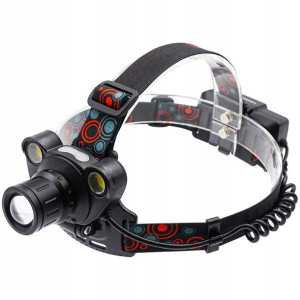 Latarka Czołowa Sensor Ruchu Cob Led Zoom Cree T6