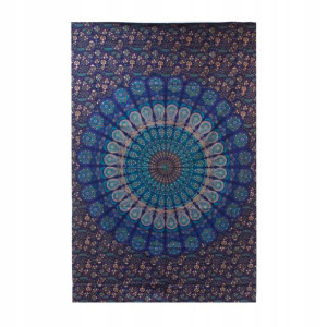 Bawełniana Narzuta - Ozdoba Ścienna - Mandala