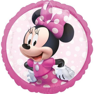 Balon Foliowy Okrągły Myszka Z Myszką Minnie 43 Cm