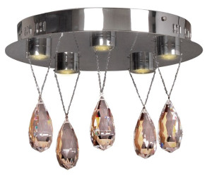 Prisma Plafon 5x3w Led Chrom