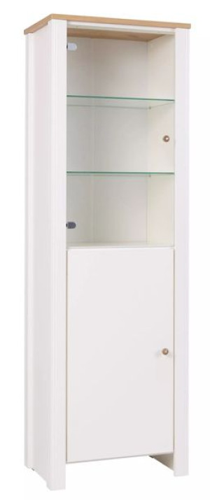 Witryna 65cm Dąb Złoty / Krem BERGIO 11