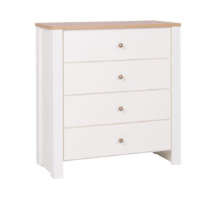 Komoda 94cm Dąb Złoty / Krem BERGIO 13