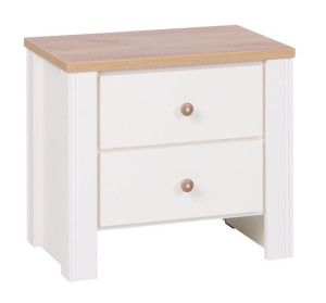 Stolik Nocny 55cm Dąb Złoty / Krem BERGIO 17