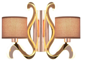 Ambrosia 3 Kinkiet 2x40w E14 + 12,3w Led Miedziany