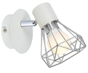 Verve Kinkiet 1x40w E14 Biały Abażur Chrom