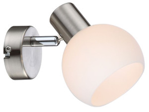 Mauro Kinkiet 1x4w E14 Led Rgb Satyna Nikiel Z Pilotem